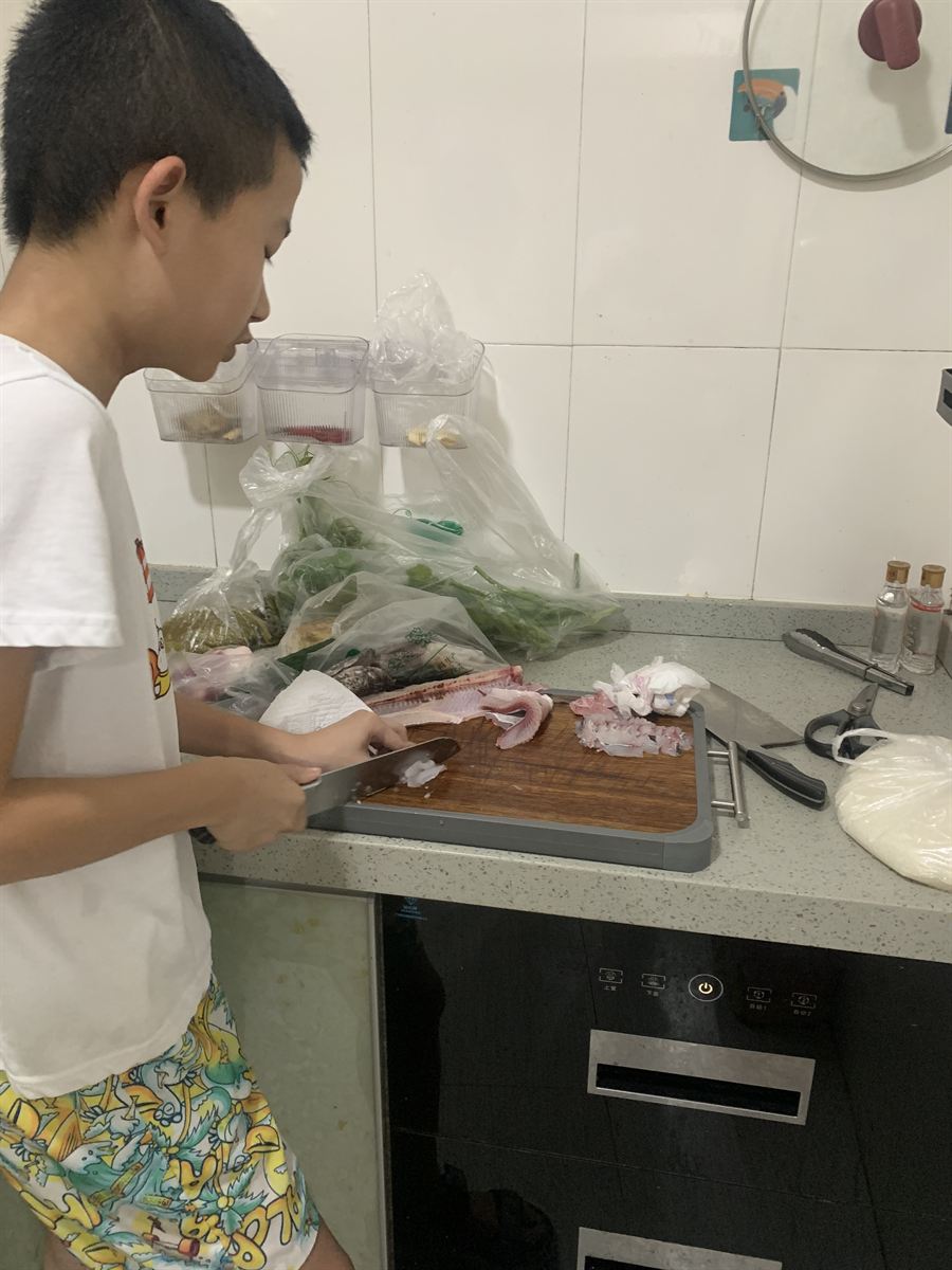 持刀切鱼练习